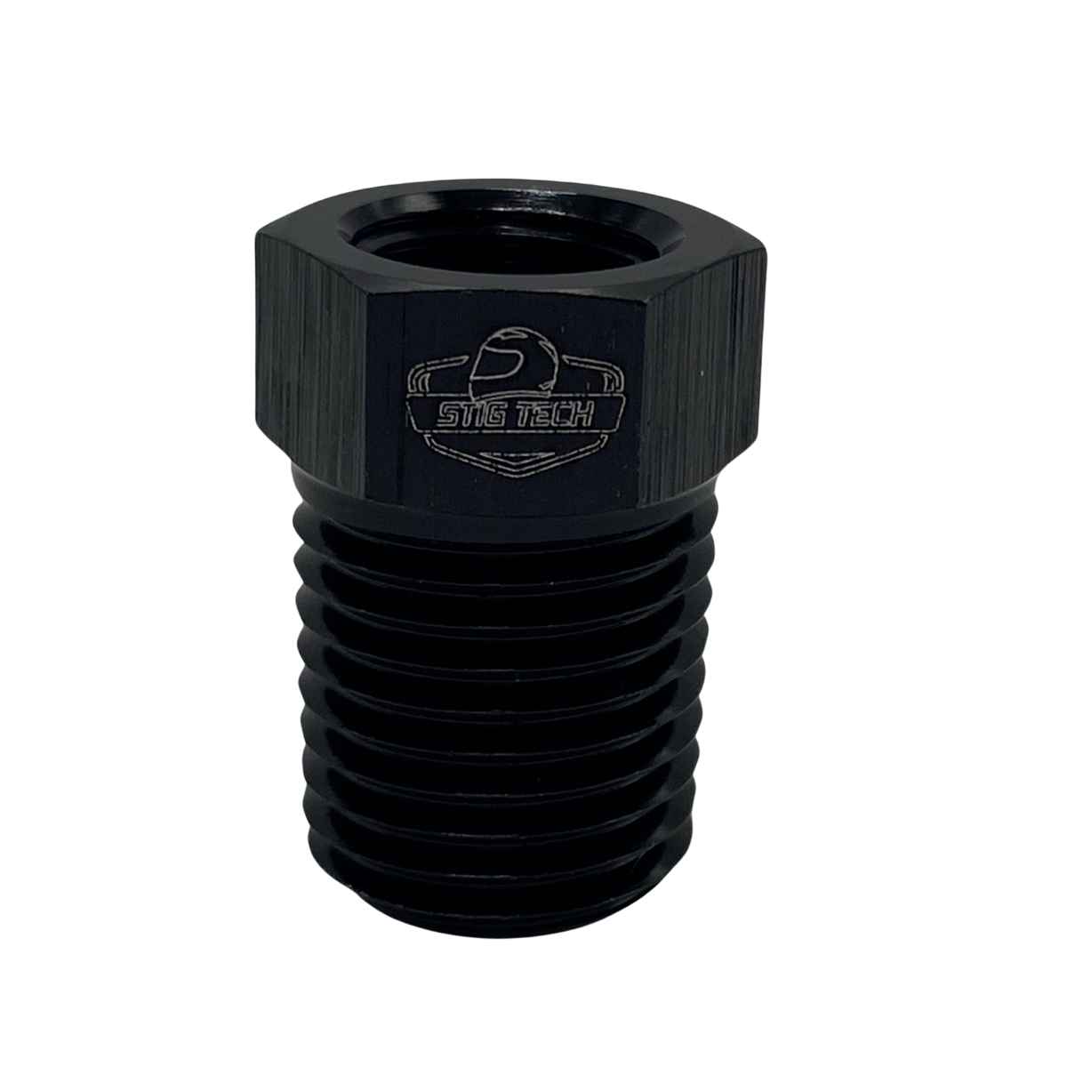 Tampão 1/4" NPT com saída 1/8" NPT para s...