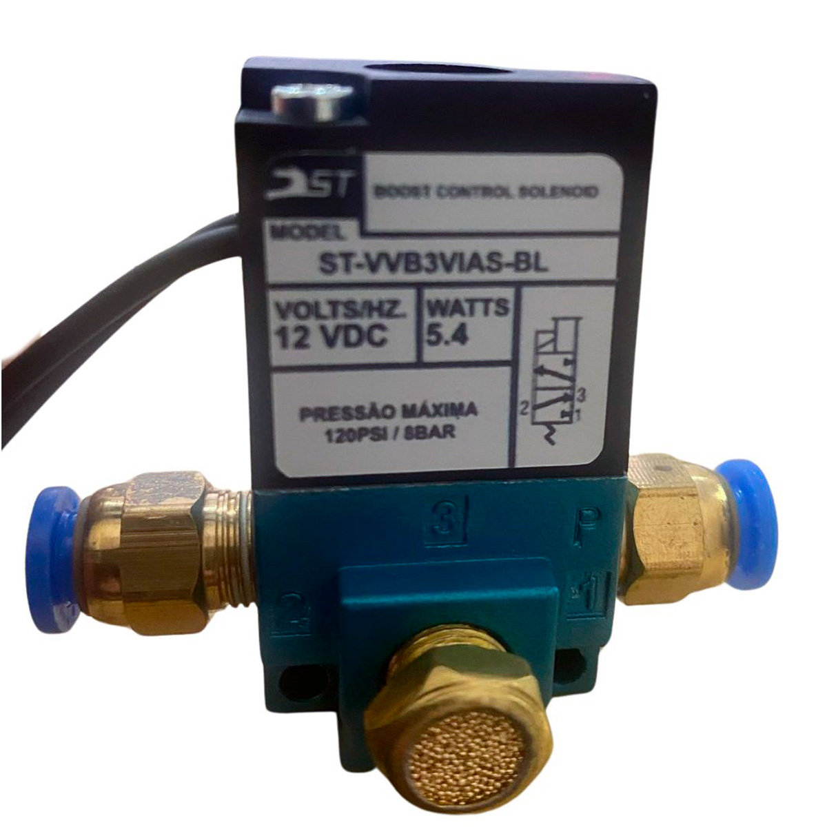 Solenoide 3 Vias para Controle de Pressão...